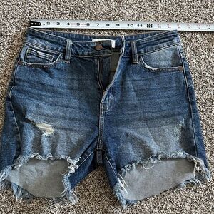 Women's Distressed Denim Jean Shorts